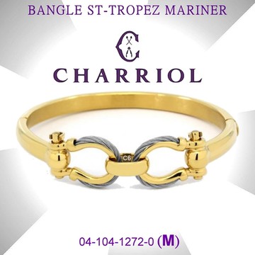 CHARRIOL夏利豪 Bangle St-tropez Mariner水手海錨扣手環金色M款 C6(04-104-1272-0)