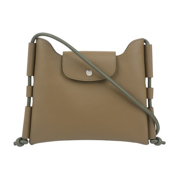 [平輸]LONGCHAMP Le Pliage Xtra S 抽繩飾邊斜背包(橄欖綠)