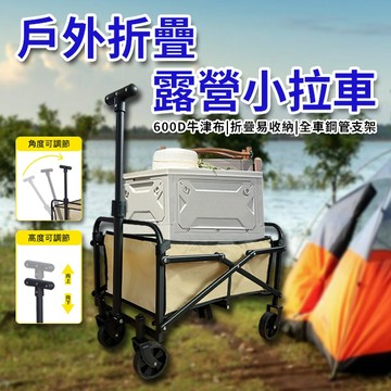 臺灣現貨（隔日出貨）戶外折疊露營小拉車 家用摺疊購物車 野餐便攜拉桿車 露營車 拉桿車 折疊車(無法超取)