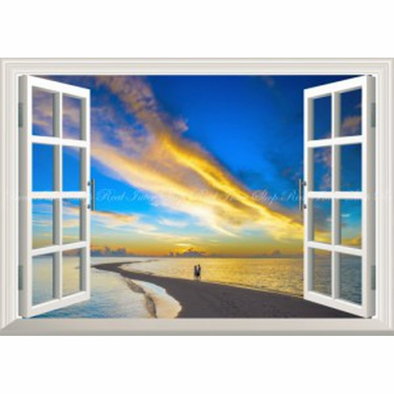 ブランド直営 絵画風 壁紙ポスター 波 ロマンチックな波打ち際と幻想的な夕焼け雲 海の道 海 窓仕様 Swav 0ma1 A1版 0mm 585mm 送料無料 Www Gvisalain Com