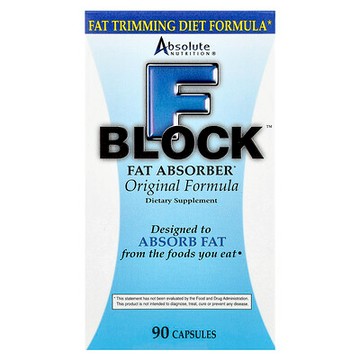 Absolute Nutrition, FBlock™，脂肪阻斷劑，原始配方，90 粒膠囊