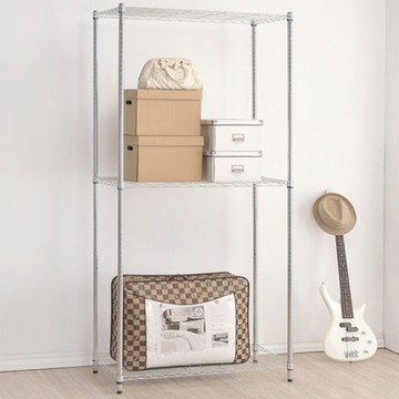 百變金鋼 三層鍍鉻鐵架90x45x120cm