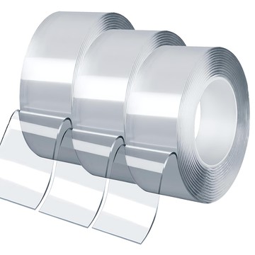 Ender 超強力壓克力奈米矽膠透明凝膠雙面膠帶  透明  3個