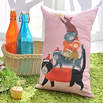 義大利Fancy Belle X DreamfulCat 貓貓疊疊樂 數位午安抱枕