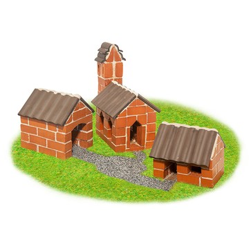 teifoc 【德國】DIY益智磚塊建築玩具 德國村莊 - TEI4310