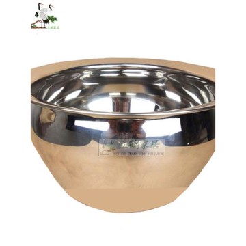 立鶴家居特厚油缸 不銹鋼油盆 鼓型漲型油鼓 油桶 調料缸10寸廚房