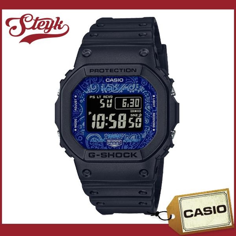 CASIO GW-B5600BP-1 カシオ 腕時計 デジタル G-SHOCK ソーラー モバイルリンク機能 メンズ ブラック ブルー ペイズリー |  LINEブランドカタログ