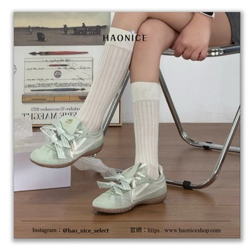 【HAO NICE】少女感爆棚義大利 Kappa 經典logo風箏系列 蝴蝶結運動鞋 休閒鞋