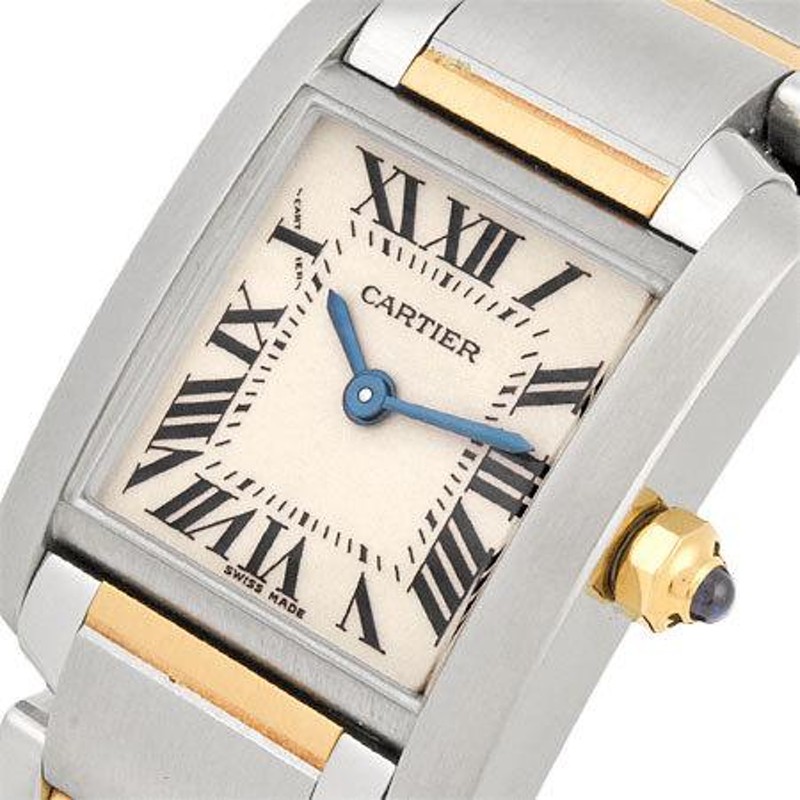 カルティエ Cartier タンク フランセーズ SM SS/YG レディース 時計 クォーツ アイボリー文字盤 W51007Q4 |  LINEショッピング