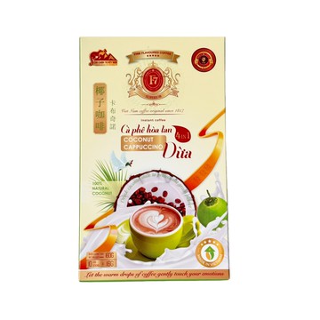 【劉霸】旺發 越式即溶咖啡 (椰子卡布奇諾咖啡｜五箱【160盒】 )