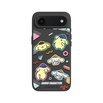 iPhone Air SolidX 黑 - 三麗鷗-布丁狗＆大耳狗綜合圖 Mix Characters - 繽紛貼紙