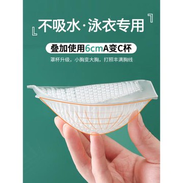 硅膠泳衣胸墊顯胸大小胸平胸專用聚攏加厚內衣胸墊片比基尼假胸墊