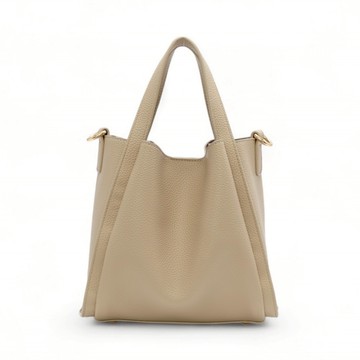 ANNA DOLLY 手提小托特包 淺米色