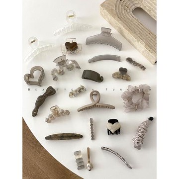 被灰色高級住了︱設計師品牌頭飾FUNCOCO精品高端發飾發夾頭繩女