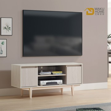 wakuhome 瓦酷家具ariel極簡主義白楓木4尺tv櫃a015-214