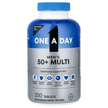 One-A-Day, 50 歲以上男性專用多維生素營養片，200 片
