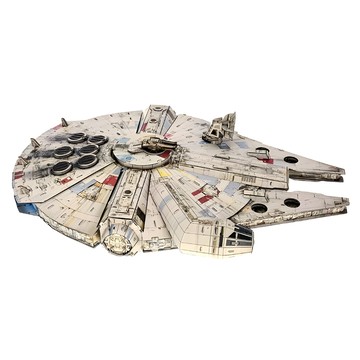 SPIN MASTER 4D Build 立體拼圖 星球大戰系列 千年鷹號 Set 223片 DIY組裝 無需工具  1盒