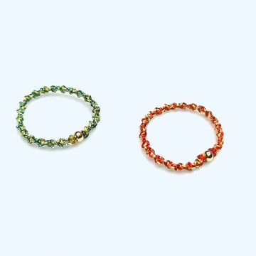 金銀財寶 14K極細緻手工編織戒指1只