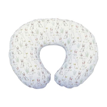 JoyNa - 多功能全方位哺育枕 哺乳枕 孕婦枕 嬰兒枕 枕芯枕套可換洗-小兔子(枕套+枕芯)