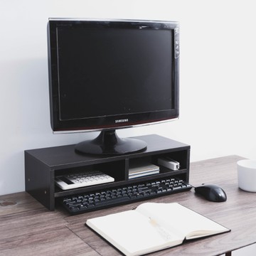 威瑪索 電腦雙層螢幕增高架 /鍵盤收納架-(3色)