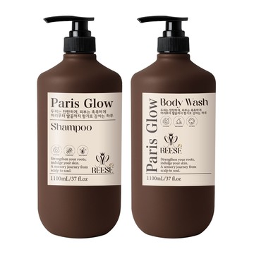 【REESE】巴黎微光 強韌髮根洗髮精/潤澤保濕沐浴乳1100ml-18瓶入