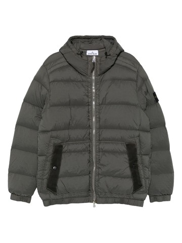 stone island padded down jacket with hood