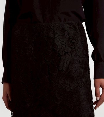 Chloé Floral cotton-blend lace miniskirt