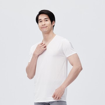 【棉花共和國品牌館】Function 冰肌絲滑V領短袖衫 M/L/XL(吸濕排汗、乾爽透氣、涼感抗菌消臭)