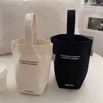 ANDCICI◆法式ins風簡約設計感小書包mini手提帆布包男女遛彎拎袋