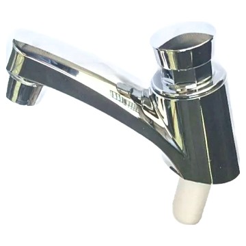 台製塑膠自閉式立栓 省水標章認證 螺牙4分  圓洞內徑:2.1~4.1cm  1個