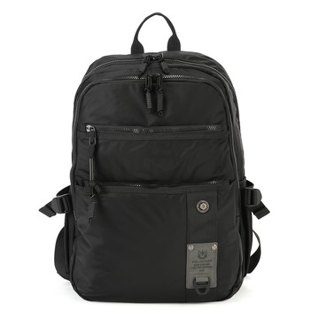 iBrand男包選物 ZENITH實用雙層後背包 筆電包 大容量(雙肩後背包 黑色)