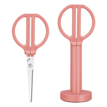 得力Deli NUSIGN站立剪刀/ENS051/180mm/玫粉