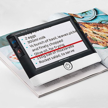 【德國 Eschenbach】visolux DIGITAL HD 2x-22x 7吋高畫質HDMI可攜式擴視機 電子放大鏡 16521 (公司貨)