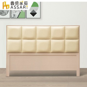 ASSARI-方程式皮革床頭片(雙人5尺)
