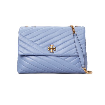 TORYBURCH皮革條紋翻蓋單肩斜跨包58465(藍色現貨+預購)    ~【 菲尼斯 國際精品 ★ APP下單天天10%點數回饋 】