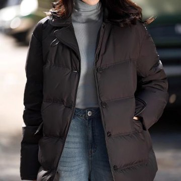 [巴黎精品] 現貨+預購 頂級真羽絨外套90%鵝絨羽絨衣秋冬外套保暖大碼休閒女裝-收腰短款女外套2色a1lm18