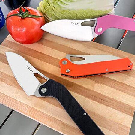 9TiEDC Stainless Steel Ultra sharp Pocket Folding Knife G10 Handle Camping Trip Outdoor Portable Kitchen