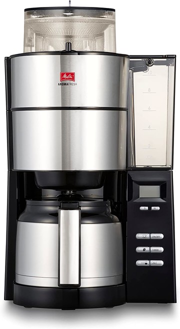 日本 Melitta AFT1022-1B 全自動 咖啡機 滴漏式 美式咖啡機 磨豆 10杯份 不鏽鋼壺  日本代購