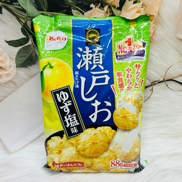 日本 Befco 栗山 瀨戶鹽 酥脆米果 多種口味可選 柚子鹽味/蝦鹽味/山葵味｜全店$199免運