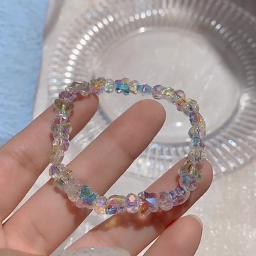 現貨-設計感水晶個性手鍊日韓小清新小眾手環女ins簡約氣質時尚手飾品-A122