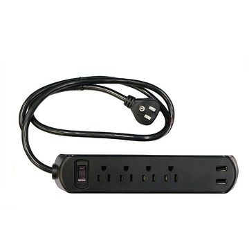 1.2m 【APEX】2入台灣製 usb延長線 1.2m 一開四插 usb充電 三孔 電腦延長線 OP3142