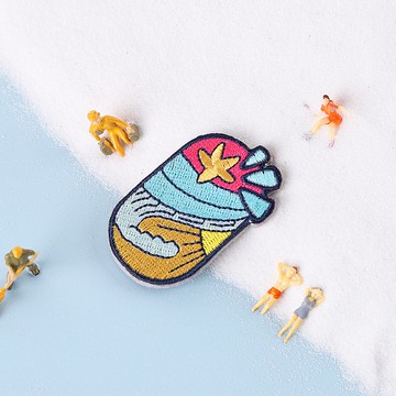 【刺繡別針】海灘風情