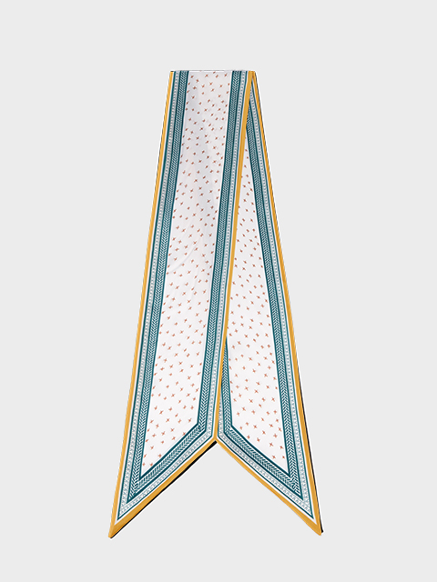 S'AIME 拼色小絲巾