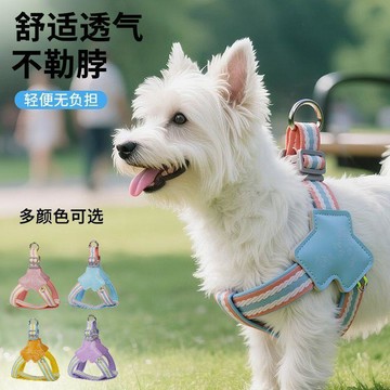 【台灣出貨】狗狗牽引繩大型犬揹帶背心式寵物遛狗繩中小型柴犬鏈子繩子可調節