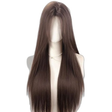 LEEHER 仿真髮 直髮假髮 禮物 女生假髮 自然中分假髮 全頭套式 045