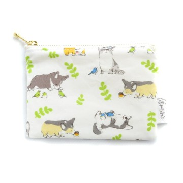 Kogipochi Corgi and 雀 Coin Case Card Case