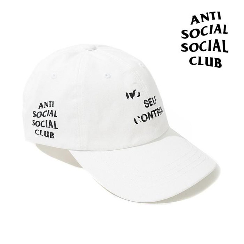 anti social social club キャップ 白