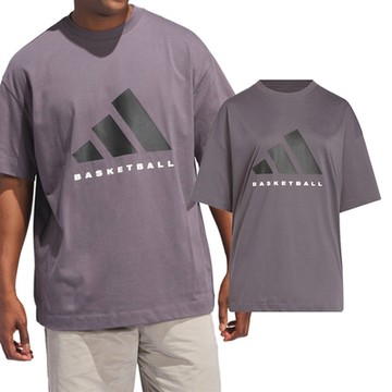 Adidas ADI BB Tee 男款 女款 紫色 運動 休閒 中性 上衣 圓領 愛迪達 寬鬆 短袖 JC7834