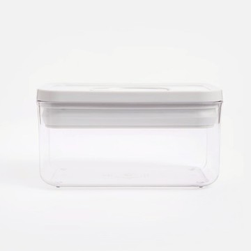 旋鈕式防潮PET密封罐920mL 長形灰