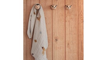 OYOY MINI 有機棉紗布包巾 3入組 - 跳跳虎